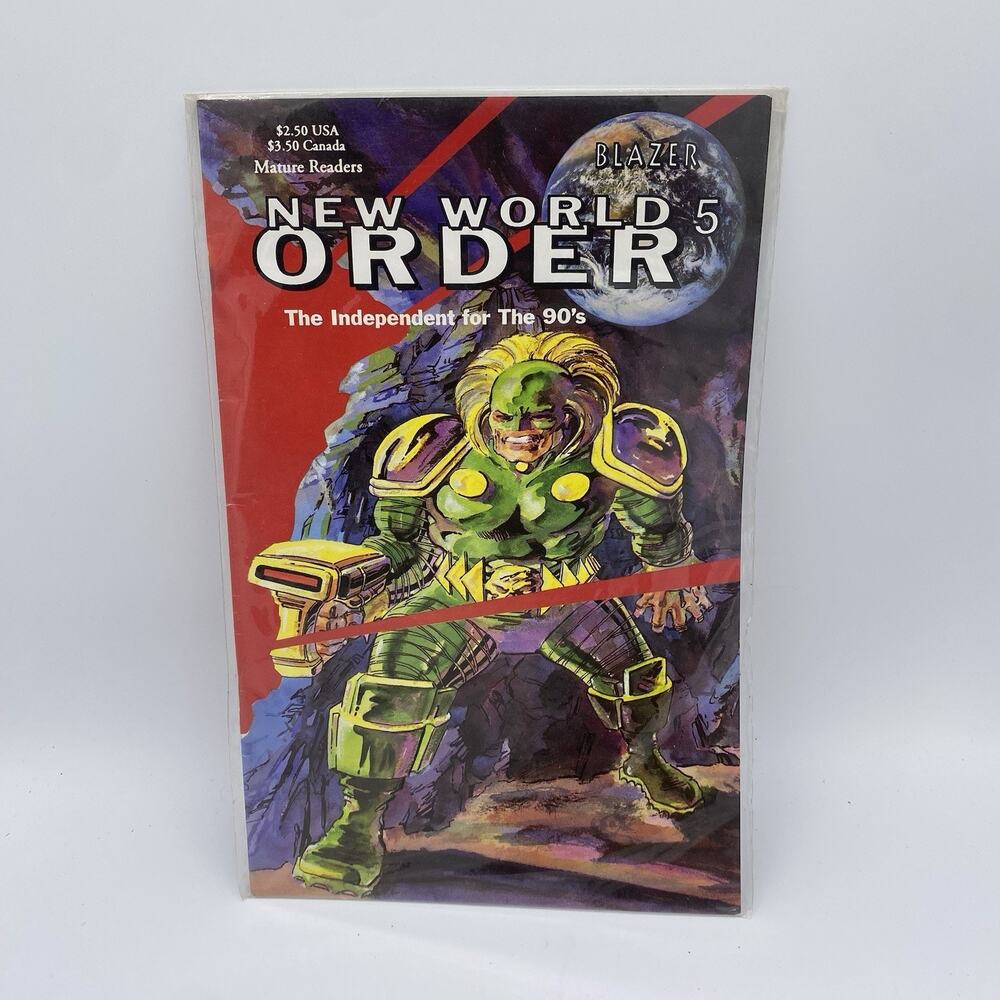 Vintage 90s New World Order 5 Blazer Studios Mature Comic Ancient Gods Of Evil